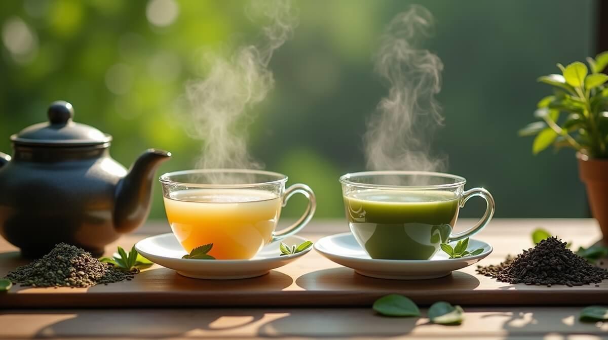 Chá Branco vs. Chá Verde: preparo, sabor e dosagem ideal