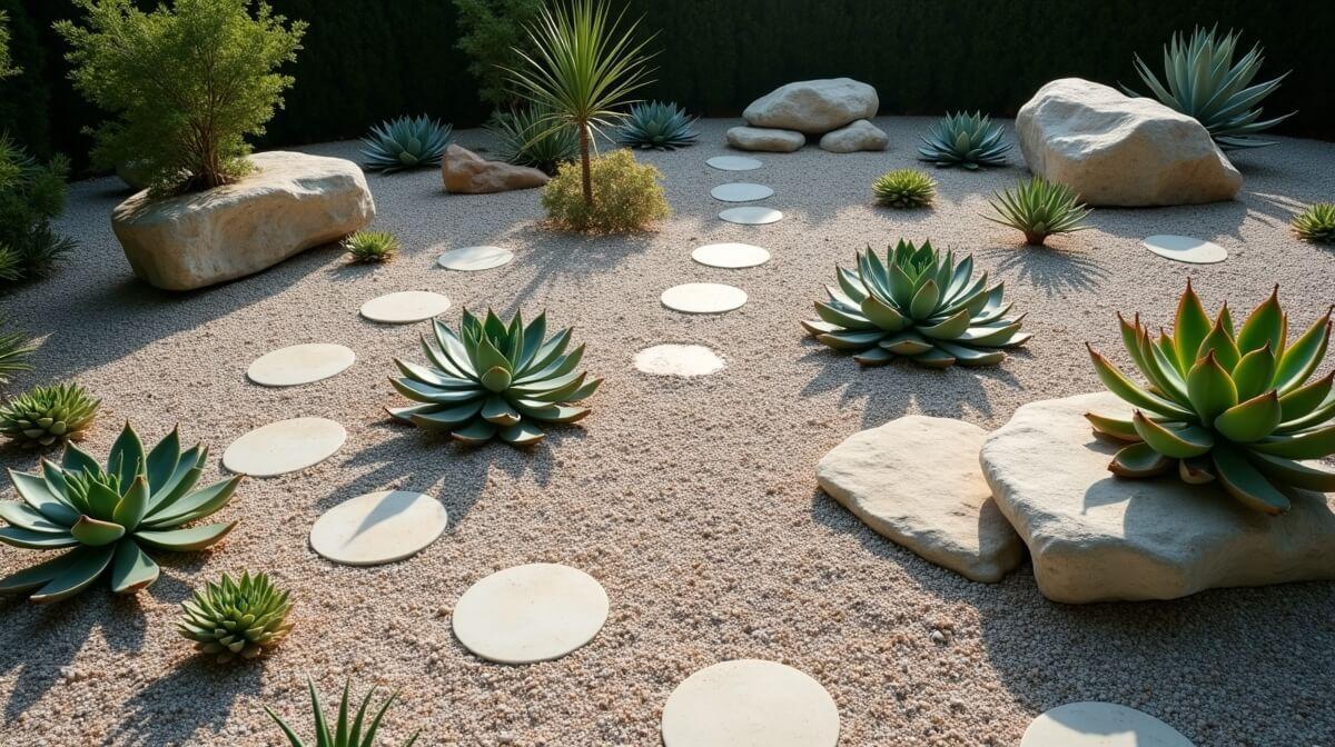 Planejamento e design para seu jardim de pedras e suculentas