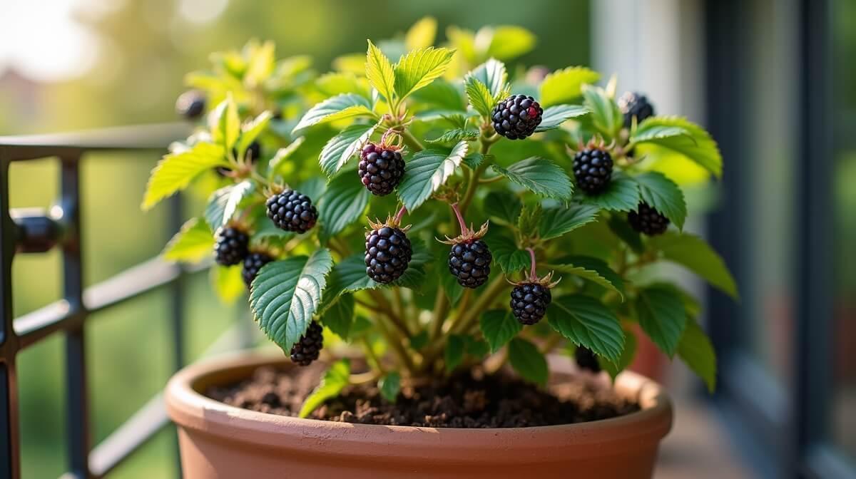 Vaso, substrato e sol: a base para cultivar amora em vaso